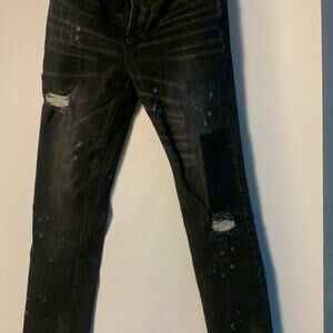 Shabaz Z Brothers Superstack Black Mens Jeans Size 30